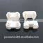 95% Alumina ceramic head with two holes for electric heating tube