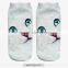 High Quality Animals 3d Digital Full Print Colorful Design Ankle Socks