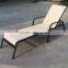 Avalon Weather Resistant Coffee Brown Outdoor Seating Aluminum Frame Sling Beach Reclining Chaise Lounge Chairs Set