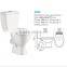 China ceramic closet siphonic two piece toilet