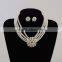 2016 Hotsale Fashion Accessory Bridal Wedding Pearl Jewelry Set Yiwu Market Pearl Crystal Alloy Necklace Wholesale