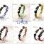 Custom fashion braid friendship bracelet titanium health bracelet