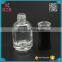 15ml round shaped transparent clear nail polish glass bottle for sale