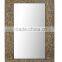 mosaic crackle dressing resin flocked wall mirror