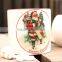 White Pottery Circular Chrismas Pen Pot, Mini Pen Pot