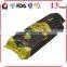 Gravure Printing Black Plastic Coffee Bean Packaging Bags With Valve / Side Gusset