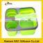 wholesale personalized Eco folding silicone 3-compartment lunch box for adult