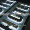 hot sell brushed stainless steel back lit letters, led letter sign