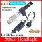 5000lumen 20w fanless H13 led car headlight bulbs for MAZDA 2