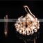 Wedding jewelry zinc alloy multilayer rhinestone pearl full jewelled fancy scarf clip brooch pin                        
                                                                                Supplier's Choice
