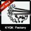 KYOK Muslim Style ceiling mounted double curtain rod,window cast iron accessories,curtain poles for Africa