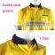 100% cotton hi-vis yellow two tone safety work uniform