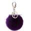 8cm rabbit hair ball bag keychain with high quality