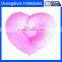 Romantic Inflatable flocked heart shape arm pillow