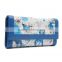 CWLJW5020A001 Tri-fold real watercolor leather clutch wallet latest design ladies purse
