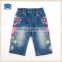 2-6Y (G1515) Cowboy nova kids wear new design embroidered ready stock child girls jeans long pants