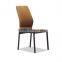 Modern Design Metal Dining Chairs Black Upholstered