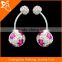 Shiny Star Stones and Crystals Ball Belly Button Rings Body Piercing Jewelry Navel Rings