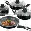 Aluminium press stone coated cookware set