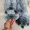 New Style Real Long Fox Fur Scarf / Dyed Fox Fur Scarf