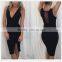 2016 new fashion sexy white women party bandage bodycon dress