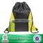 Lead-free 100% Recycled 210D polyester cinch bag with mesh pockets