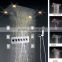 hot sale 5 way in wall concealed body spray shower multiple function led rain mixer shower kits