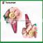 Cute handmade pink flower & bow tie BB clip set for little girl's hair