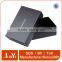 fancy gold packaging gift box with black hot stamp logo