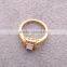 >>>2016 YIWU T&J women fashion Korean style rings for couples gold plated square rhinestone crystal rings for women/