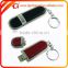 Black and Browm 16gb Leather USB