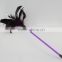 Reasonable Price Pet Products fashion design natural feather cat teaser cat toy cat wand