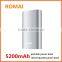 Romai smart mobile power bank manual / li-polymer battery power bank 5200mAh with FC/RoHS approved