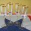7oz glass holder gold rim champagne flute