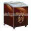 Curved Double Door Ice Cream Freezer