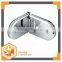 SH-90ED Rectangle semi-circinal 90 degree dual Satin/mirror Stainless steel shower door patch fitting toughened glass door clamp