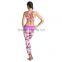 Top quality 4 needles 6 threads high tech ladies fitness tights sexy women sublimated yoga leggings wholesale
