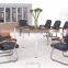 office visitor chair with wooden armrest AH-203