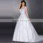 2016 latest design china factory lace applique sweep train wedding gowns discount wedding dresses