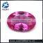 High Quality Polished Oval Shape Machine Cut Lab Created Ruby Gemstones