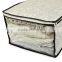 TNT fabric and PE window zipper storage bag blanket cover