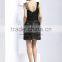 Sexy backless sleeveless latest fashion lace girls party dresses 8026
