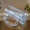 Anniversary glass beer mug with handle for famous scenery