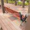 HDPE/PS garden bench with high wood/calium powder