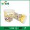 Various size disposable biodegradable cinema paper cups for popcorn