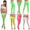 Women's European Super Sexy Candy Color Skiny Slim Hole Pants Leggings