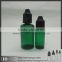 HD 10ml 30ml pet bottle with childproof cap 10ml eliquid dropper bottle 10ml green bottle