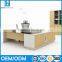 High and L shaped Melamine particle board Executive desk manager desk