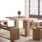 Cheap modern wood dining table and chair set for restaurant
