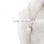 Fashion gold long chain pearl necklace imiation pearl necklace